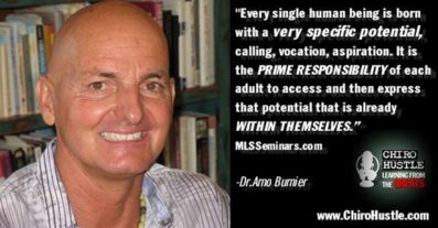 Chiro Hustle Screen Episode 88 – Arno Burnier pull quote